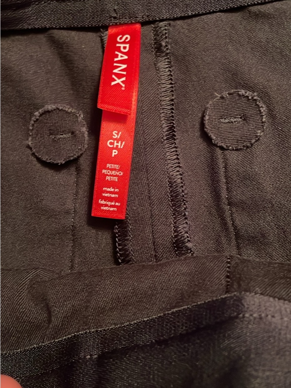 SPANX Men’s Black Stretch Waistband Dress Pants